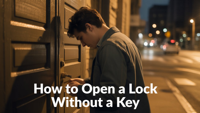 How to open a lock without a key