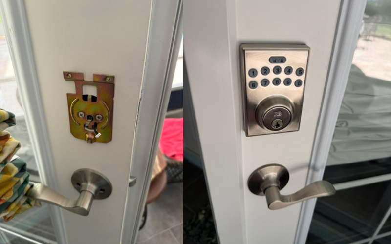 keypad lock installed by Yani